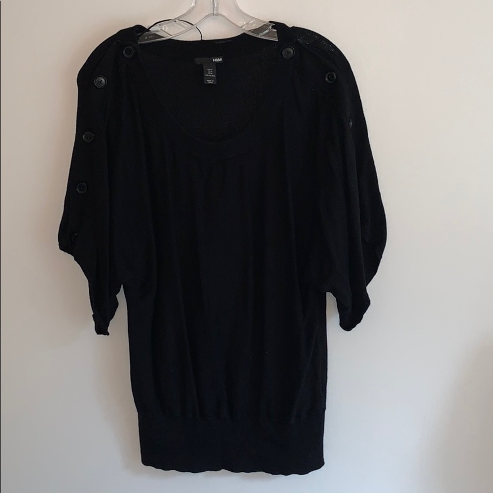 Black Shirt Sweater